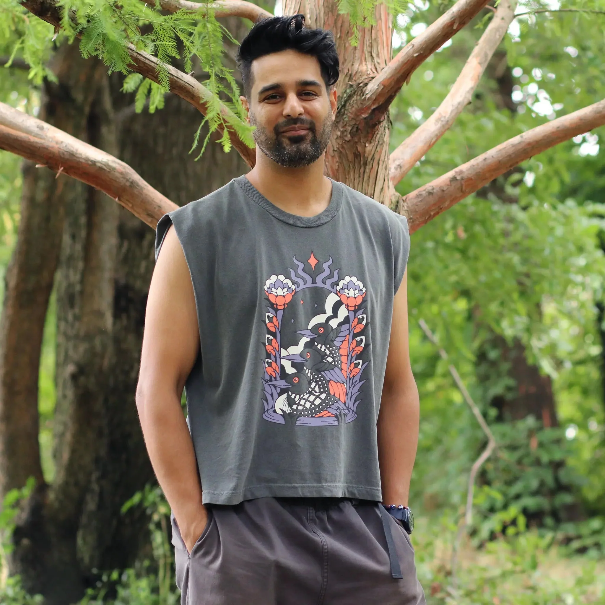 Cosmic Loons Boxy Muscle Tank - Image 4