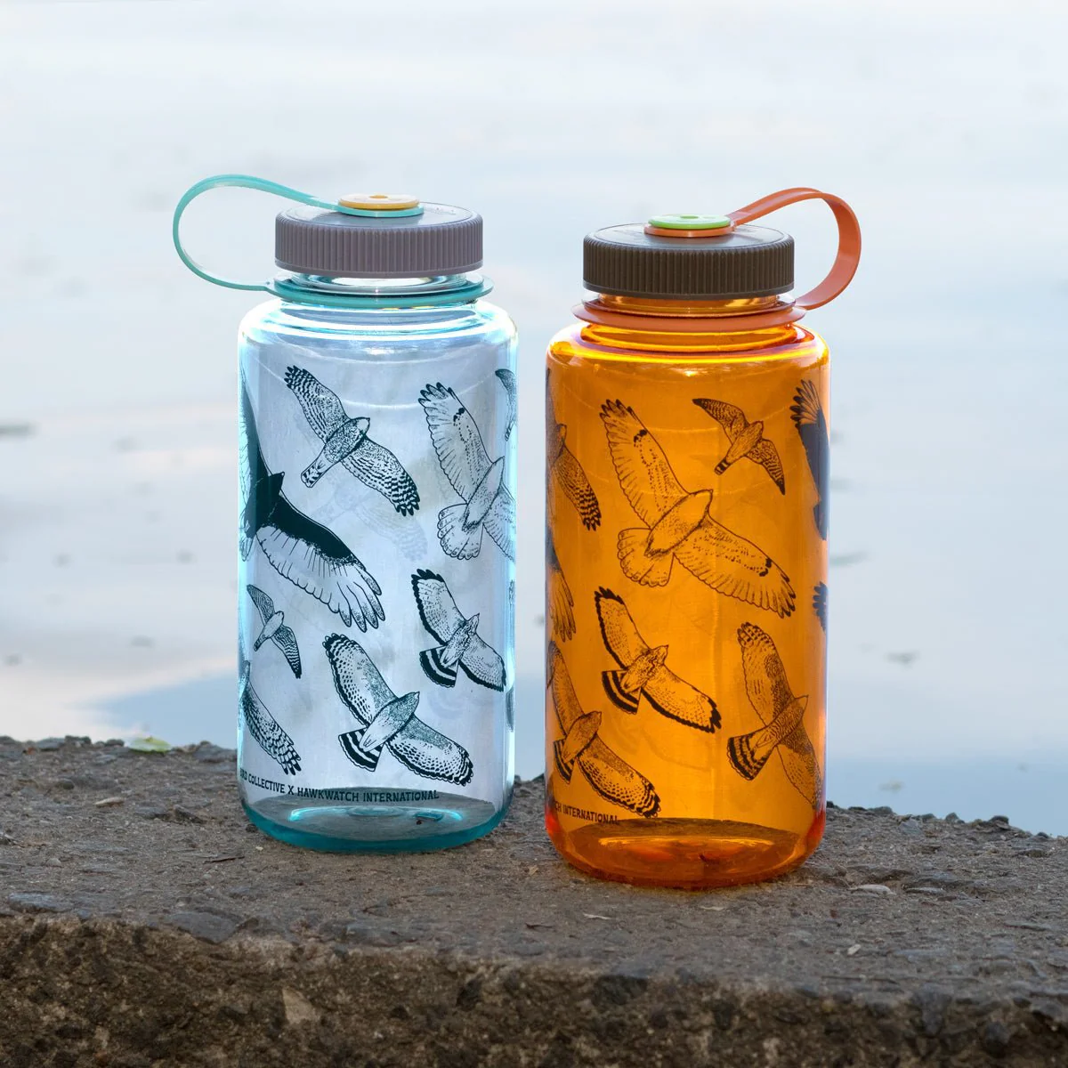 Hawks in Flight Nalgene Water Bottle | Seafoam - Image 5