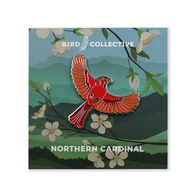 Northern Cardinal Enamel Pin - Image 3