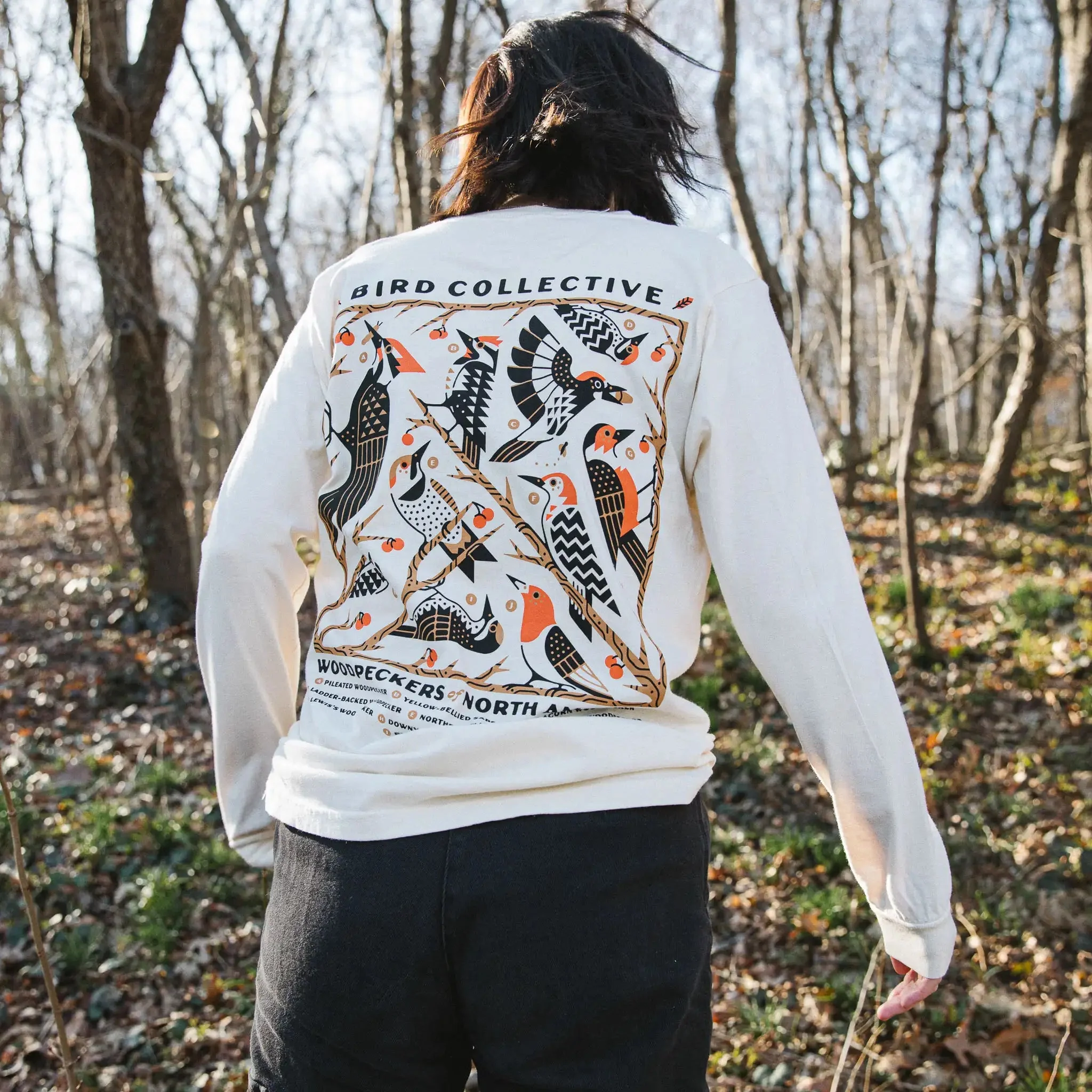 Woodpeckers of North America Long Sleeve Tee - Image 4